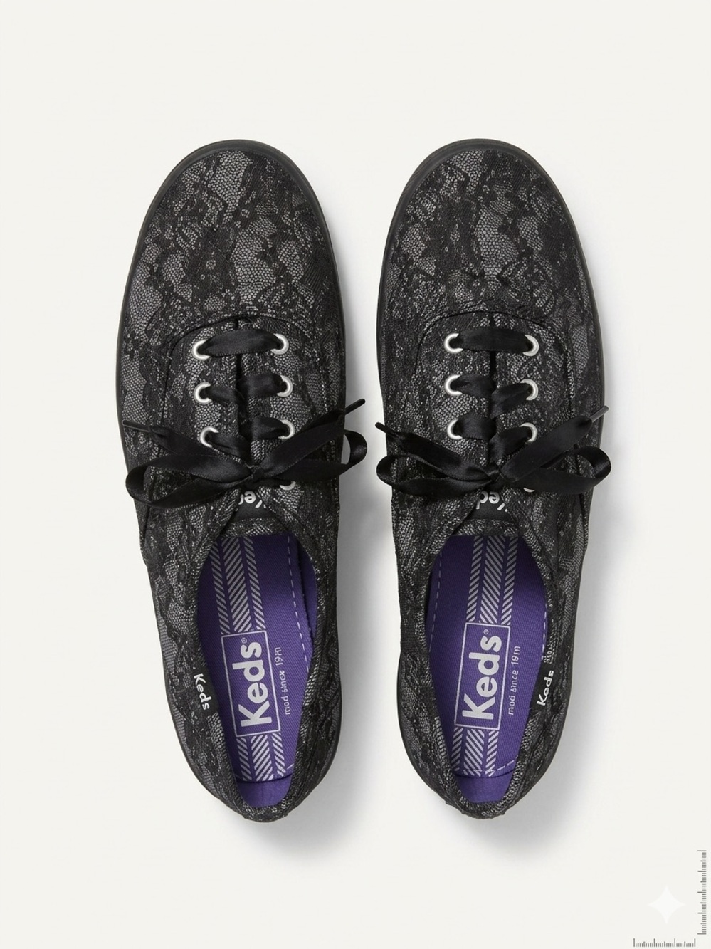 Keds Women's Black Lace Sneakers
